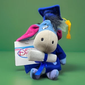 MINI BOLSA GORRO PELUCHE DISNEY STORE EEYORE GRADUACIÓN 9" (WINNIE THE POOH) - Imagen 1 de 4