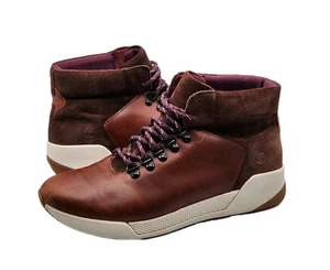 Timberland Womens Size 10 Kiri Up Waterproof Leather Suede Hiking Boots Brown - Picture 1 of 8