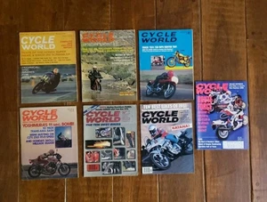 Cycle World Motorcycle Magazines Lot of 7 VINTAGE 1962-1992 SEE DETAILS  - Picture 1 of 8