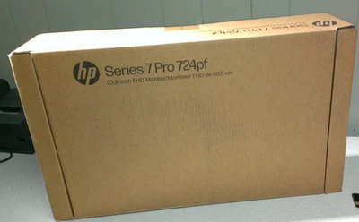 NEW HP 724pf 24" FHD 1920x1080  5ms LCD IPS Monitor 8X530AAABA - Image 1 of 4