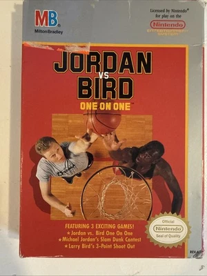 Jordan vs. Bird: One-on-One (NES, 1989) With Original Box!! - Image 1 of 4