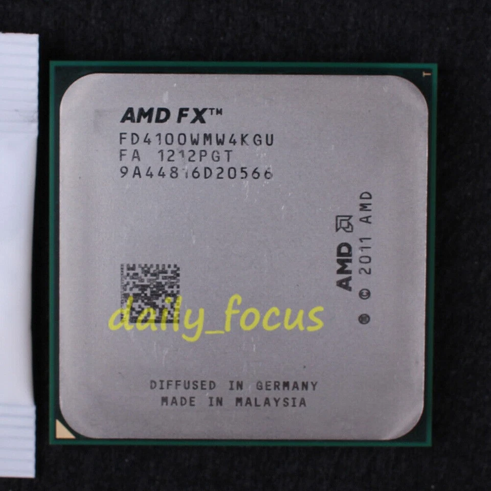 AMD FX-Series FX 4100 3.6 GHz FD4100WMW4KGU CPU Processor Socket AM3/A 600 MHz - Image 1 of 2