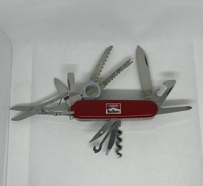 Navaja de Bolsillo Vintage Victorinox Swiss Army Marlboro Unlimited "Solución de Problemas" Foto 1 de 4