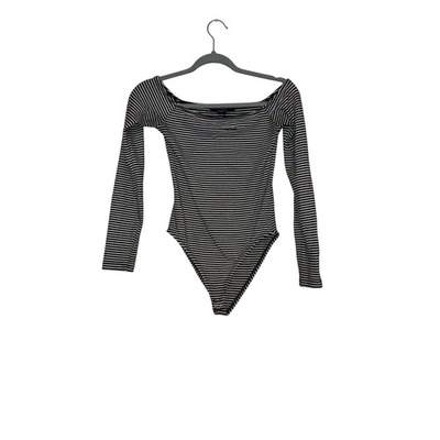 Forever 21 Rayas Body Manga Larga Talla Pequeña  Foto 1 de 4