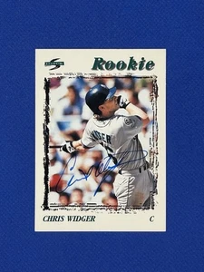 1996 Score #503 Chris Widger Autograph Signed Card Seattle Mariners auto - Picture 1 of 3