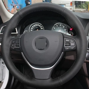 Custom PU Leather Hand Sew Wrap Steering Wheel Cover for BMW 6 Series 640i 650i - Picture 1 of 11