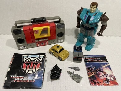 Transformers G1 Vintage Lot Blaster & Goldbug work - Image 1 of 4