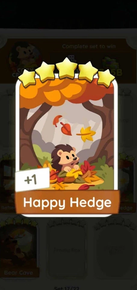 Happy Hedge ,5Star (set 17)Monopoly Go Superfast Delivery - Image 1 of 1