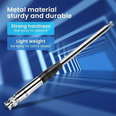 Telescopic Rod CB Antenna 27Mhz Frequency BNC Connector 9 51 Inch Length - Image 1 of 4