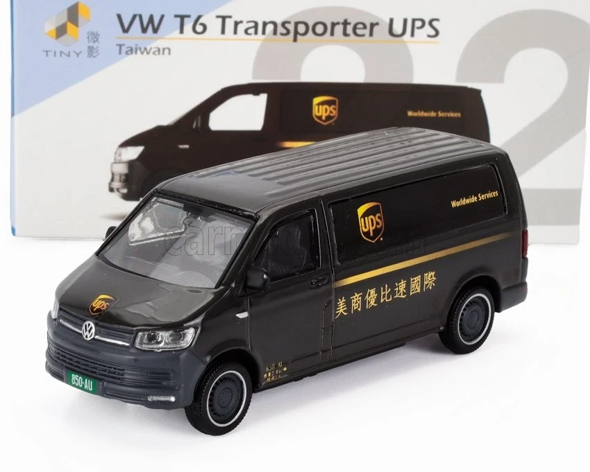 1/64 TINY TOYS - VOLKSWAGEN - T6 VAN TRANSPORTER UPS 2015 ATC64557 - Immagine 1 di 1