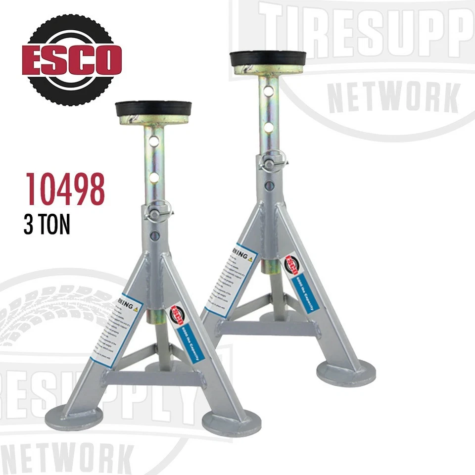 Esco Equipment 10498-PAIR Jack Stand Kit (Pair) 3 Ton Weight Capacity