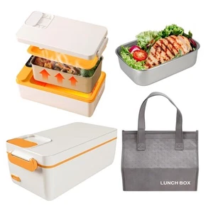 Cordless Electric Lunch Box Food Heater,No Water Required Heated 12000mAh Bat... - Picture 1 of 6