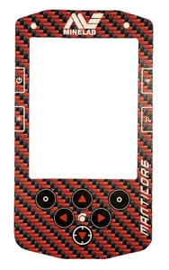 Minelab Manticore vinyl keypad sticker Red Carbon, English Language - Picture 1 of 1