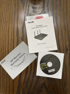 ASUS RT-N66R Router User Manual/Support Utility & Guide ~ CD New and Ships FREE! - Picture 1 of 3