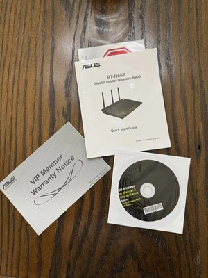 ASUS RT-N66R Router User Manual/Support Utility & Guide ~ CD New and Ships FREE! - Image 1 of 3