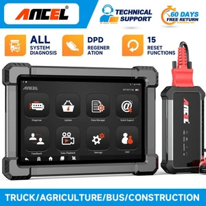 ANCEL X7 HD Diesel Heavy Duty Truck Full System Diagnostic Scan Tool DPF Regen - Picture 1 of 12