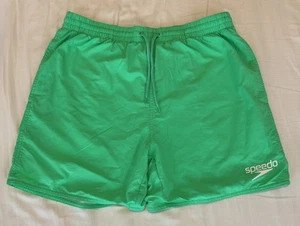 Speedo Core Leisure Mens Swim Shorts Green 16 Inch Swimming Adjustable Lined - Picture 1 of 6