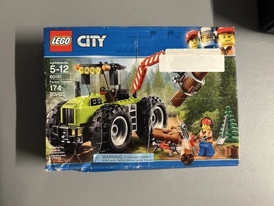 Lego City 60181 Forest Tractor Leñador Motosierra Árboles RETIRADO Caja Envejecida Foto 1 de 4
