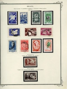 BRAZIL Selections on Scott Specialty Album Page Lot #32 - SEE SCAN - $$$ - Picture 1 of 1