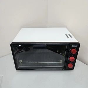 VTG Delonghi Alfredo Oven Bake Broil & Toast White Red Made in Italy XU18ST - Picture 1 of 22