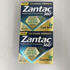 Lot 2 Zantac 360 Max Strength  Cool Mint 20mg 50 Tablets Exp 07/2024