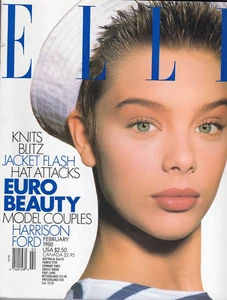 1988 FEBRUARY ELLE MAGAZINE SOFIA FASHION EURO BEAUTY - Picture 1 of 1
