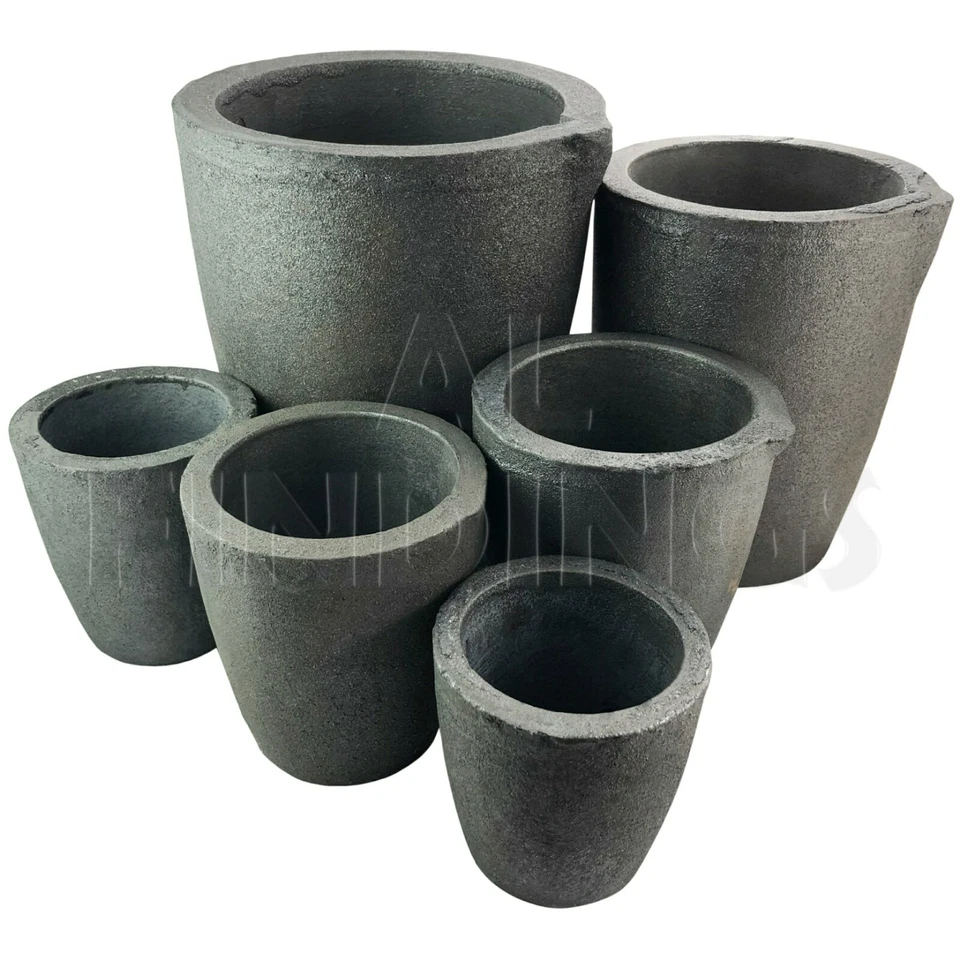 Graphite crucible furnace casting foundry ingot tool 1,2,4,6,8,12,14,16,18 kg  - Image 1 of 1