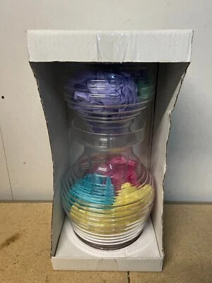 Ikea PS 2012 Collection Set of 2 Stackable Clear Glass Vases by Ehlén Johansson - Image 1 of 4