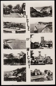 Isle Of Wight Multi View RP Postcard - Picture 1 of 2