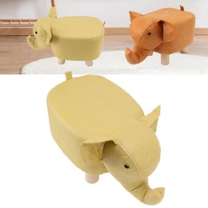 (Yellow) Elephant Footstools Soft Safe Elephant Stool Skid Resistance - Picture 1 of 22