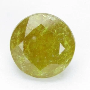 3.48Cts Genuine Natural Yellow Sapphire Round Shape 8.4mm Loose Gemstone - Picture 1 of 3