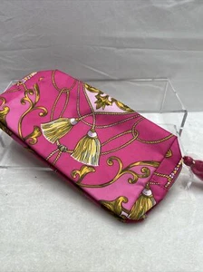 NWOT Estee Lauder Pink Fuchsia assel Baroque Cosmetic Makeup Case Travel Bag - Picture 1 of 2