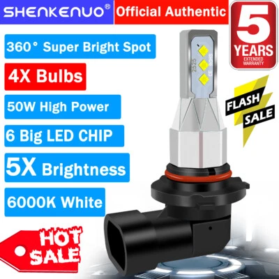 Para Buick Park Avenue 1991-2005 4X 9005+9006 LED Faro Bombilla Luz Alta Baja LX Foto 1 de 4