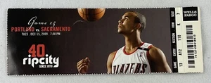 NBA 2009 12/15 Sacramento Kings at Portland Blazers Ticket-Brandon Roy 25pts - Picture 1 of 1