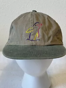 Flipper Dolphin Baseball Cap Cotton Metal Buckle Sizer Preowned - Picture 1 of 8