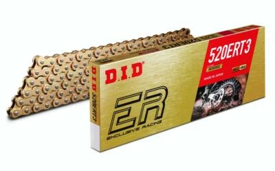 Cadena Kawasaki KL250 77-78 DID ERT3 Extreme Performance dorada sin junta tórica Foto 1 de 3