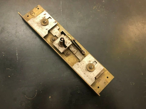 Antique French Brass Furniture Armoire Locks Lejeune F (No Keys) Cover