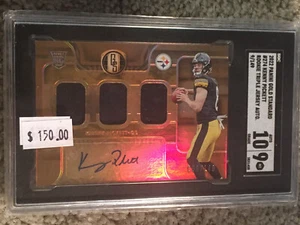 2022 Panini Gold Standard Kenny Pickett RC Rookie Triple Patch Auto 149 SGC 10 9 - Picture 1 of 2