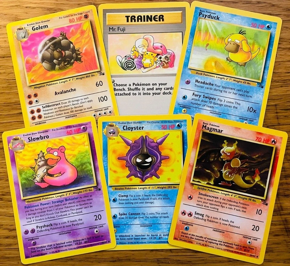 Uncommon/Common Fossil Set Pokemon Cards! FAST & FREE P&P! - Image 1 of 1