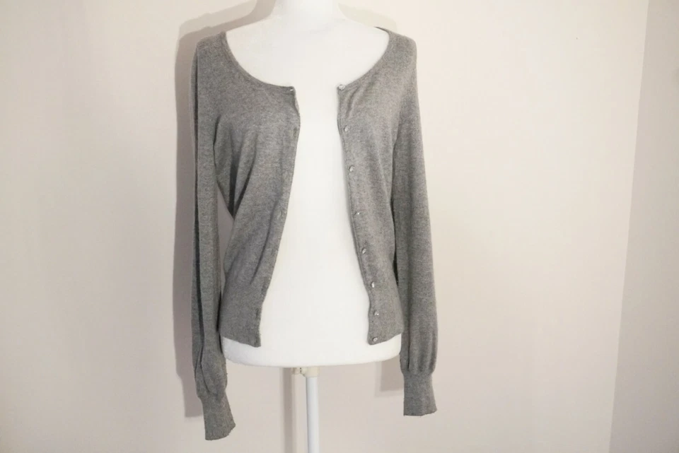 Cárdigan/suéter para mujer MARKS & SPENCER gris mezcla de cachemir estrás, Reino Unido 10/M Foto 1 de 4