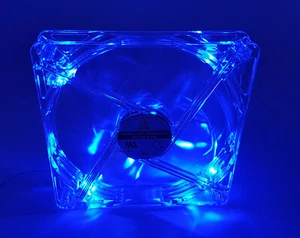 3 x PC Ventilateur Boîtier Lian Li LI121425QL-B4-A 140x140x25mm - DEL bleu vif - Photo 1/2