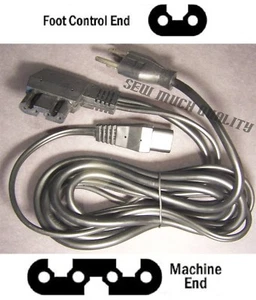 CORD Lead Power 2 Prong Bernina 727 728 729 730 731 732 740 741 742 750 801 801S - Picture 1 of 4