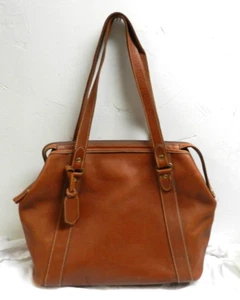 VINTAGE RARE! Liz Claiborne! REAL Leather! Handbag TRAVEL Tote! Carry All /TAG - Picture 1 of 15