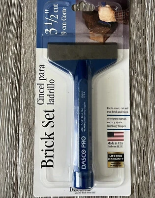Juego de cinceles de ladrillo de acero al carbono forjado Dasco Pro de 3,5 pulgadas W nuevo Foto 1 de 4