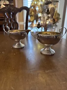 Sterling Silver Art Deco Creamer And Sugar - Picture 1 of 9