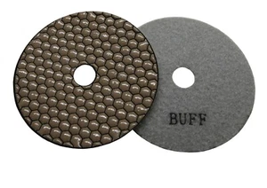 5" Premium Dry Diamond Polishing Pad, White Buff - Picture 1 of 2