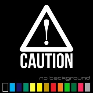Caution Sticker Vinyl Decal - Danger Sign Work Safety Warning Triangle Wall Car - Picture 1 of 17