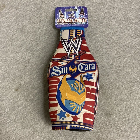WWE Beverage Cooler Long Neck Bottle Beer Coozie Sin Cara 2012 Cover