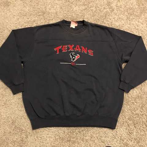 Houston Texans Sweater Adult Large Blue Red NFL Football Sweatshirt Mens U17 Cover