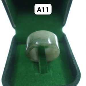 Jade Ring Jadeite Band 9.5 US Size Burma Ship From Thailand (Pick 1 Ring) - Picture 1 of 22